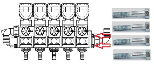 БОЛТ VITE VTE M8X318 INOX (4х1)