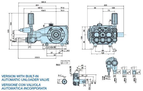 Насос плунжерный Interpump Evolution E3B2515 с регулятором