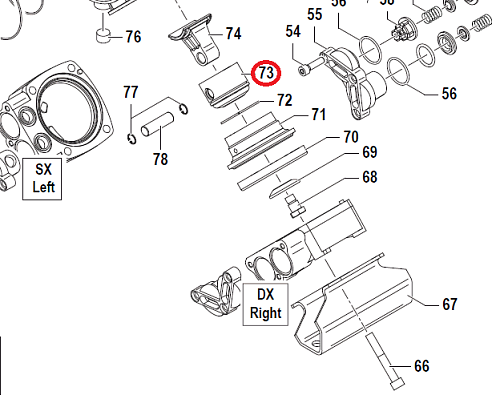 Поршень APS96 Ø58